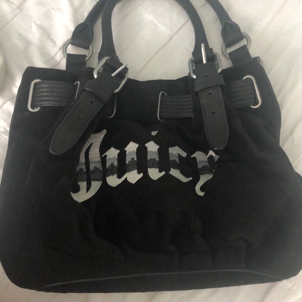 Juicy Couture Black Suede Purse